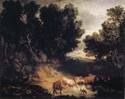 Thomas Gainsborough The Watering Place oil on canvas